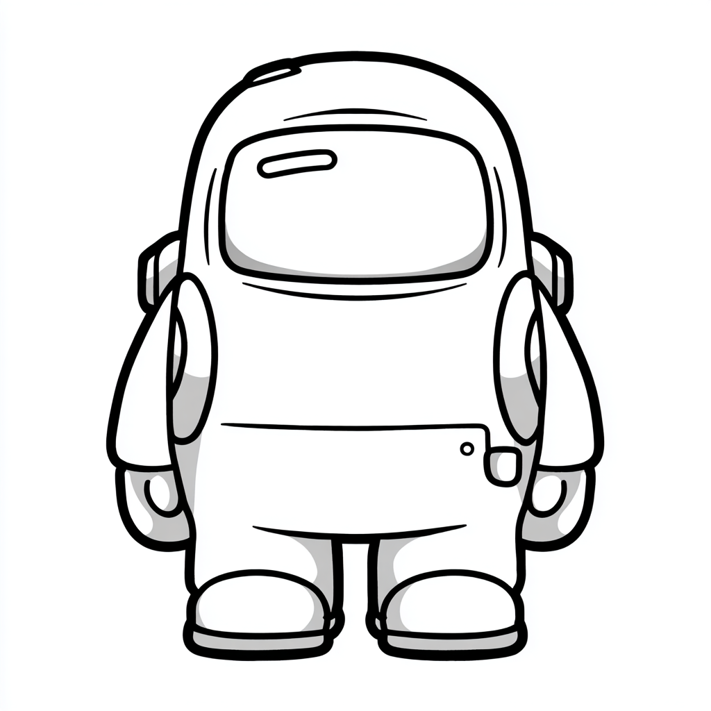 Among Us coloring page – Impostor Crewmate Impostor Crewmate O
