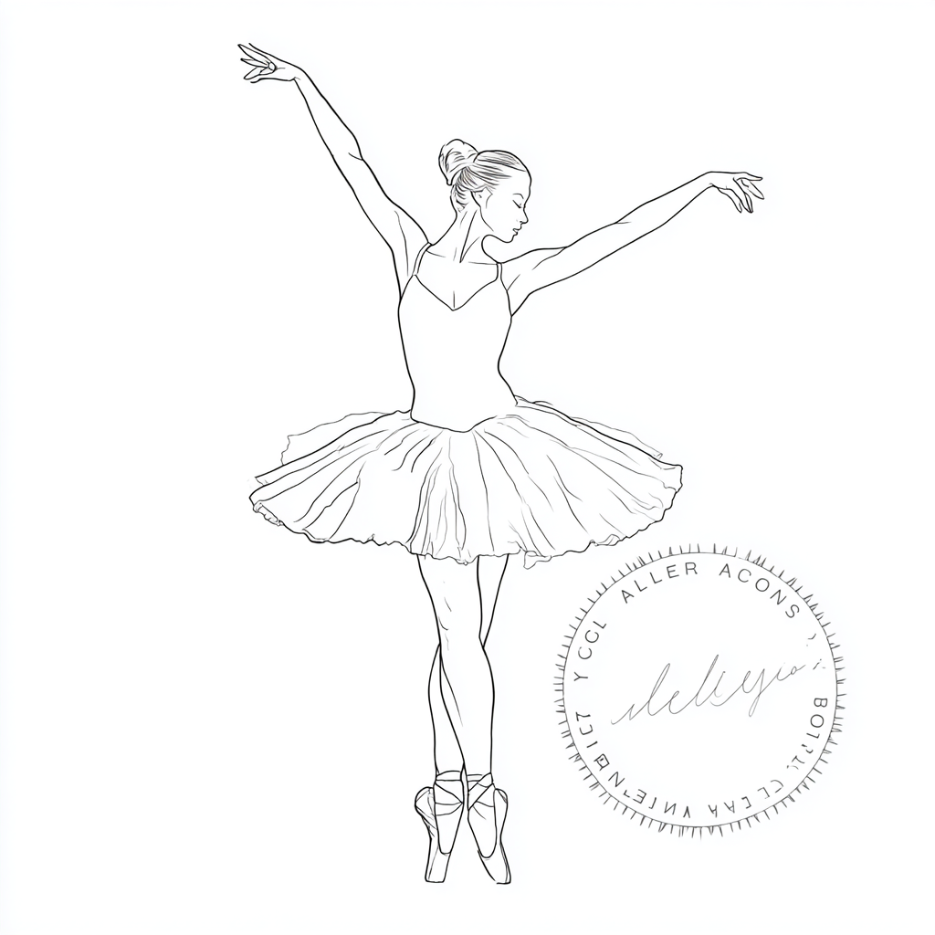 Ballerina coloring pages