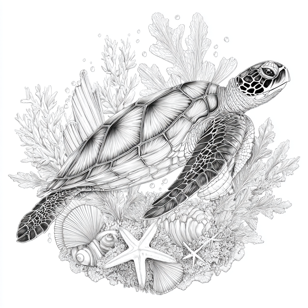 Beach coloring pages