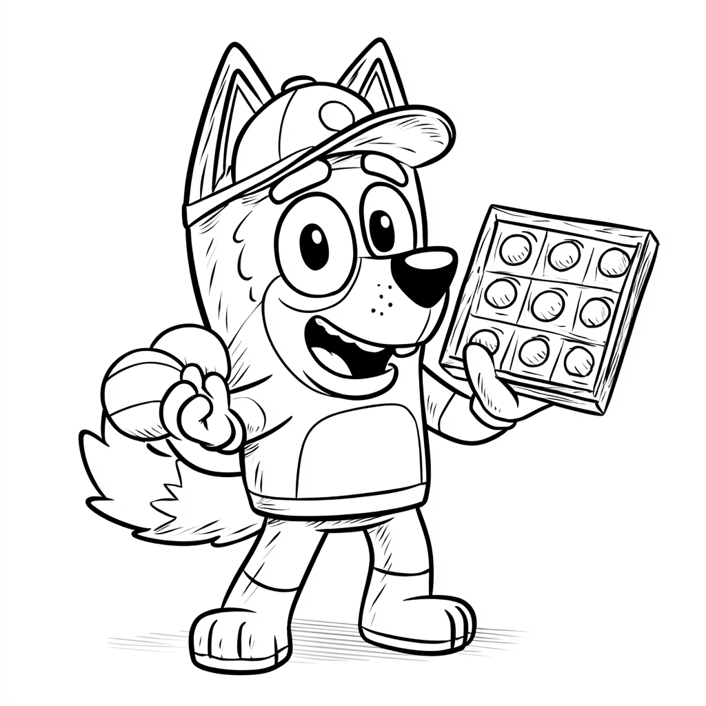 Bluey coloring pages
