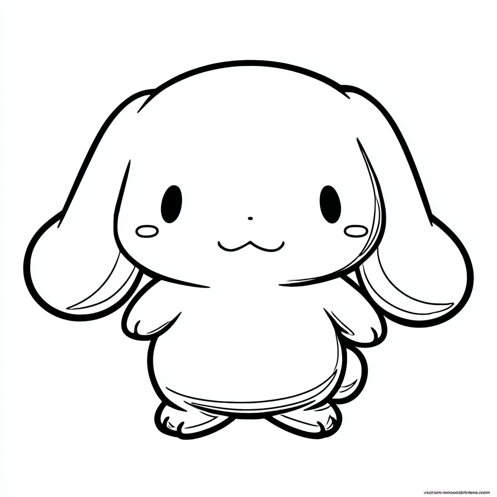 Cinnamoroll coloring page – Cinnamoroll Cartoon Style Classic