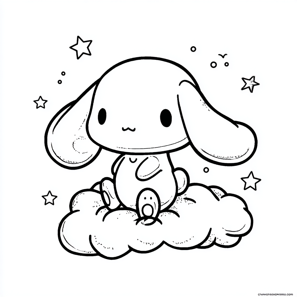 Cinnamoroll coloring page – Cinnamoroll Cartoon Style Classic