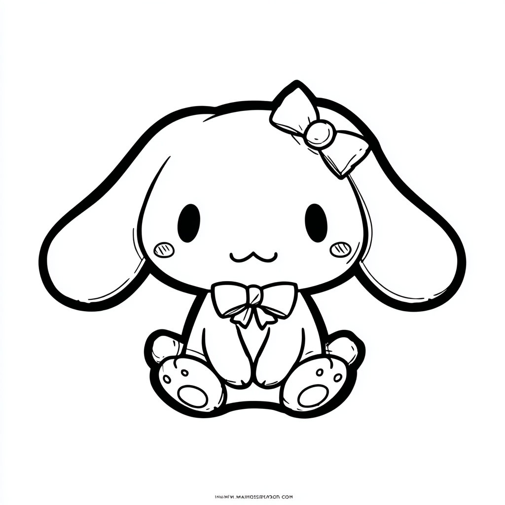Cinnamoroll coloring page – Cinnamoroll Cartoon Style Classic