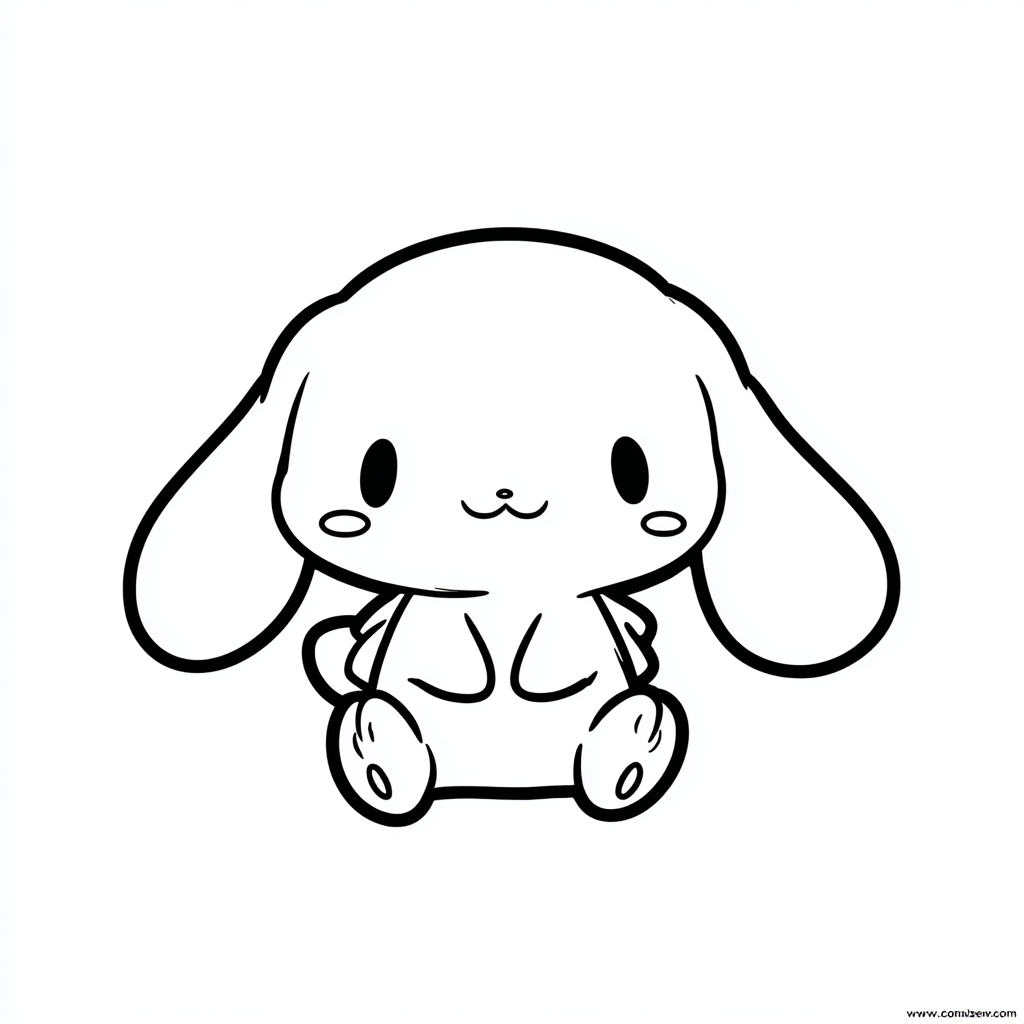 Cinnamoroll coloring page – Cinnamoroll Chibi Chibi-style Cinn