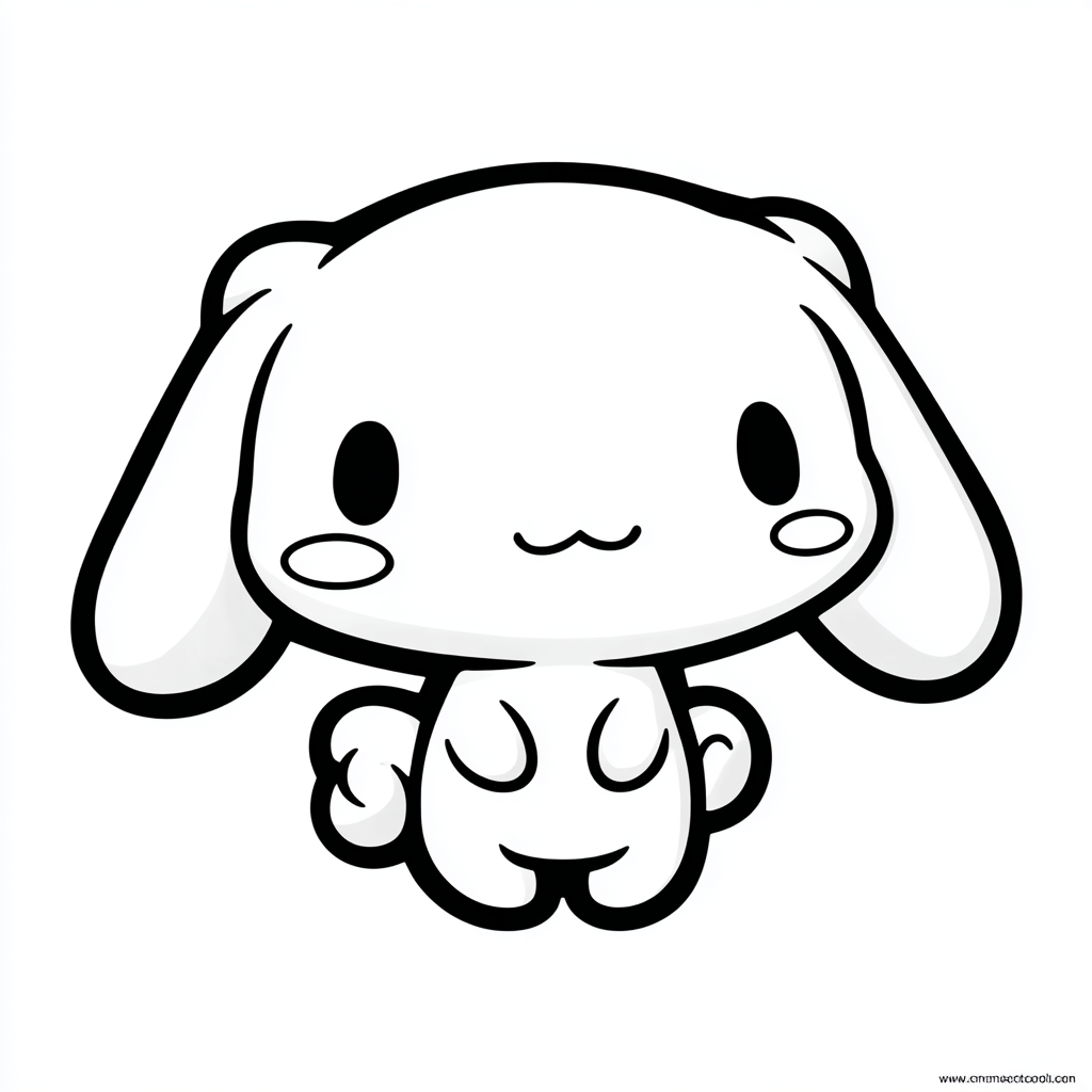 Cinnamoroll coloring page – Cinnamoroll Chibi Chibi-style Cinn