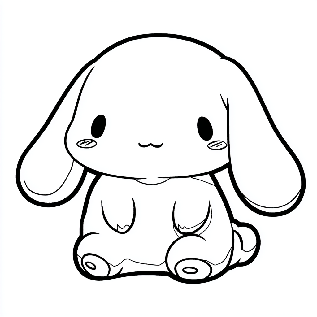 Cinnamoroll coloring page – Cinnamoroll Chibi Chibi-style Cinn