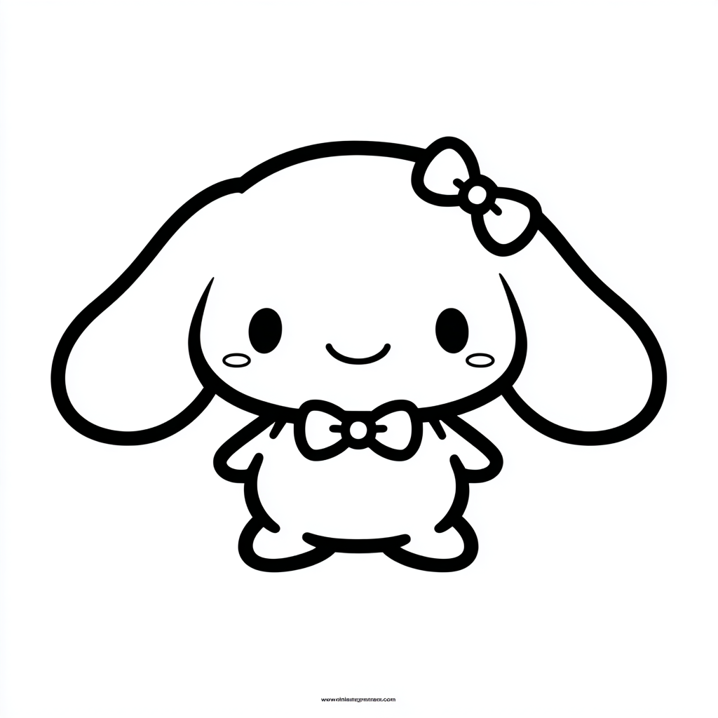 Cinnamoroll coloring page – Kawaii Cinnamoroll Extra Kawaii Pr
