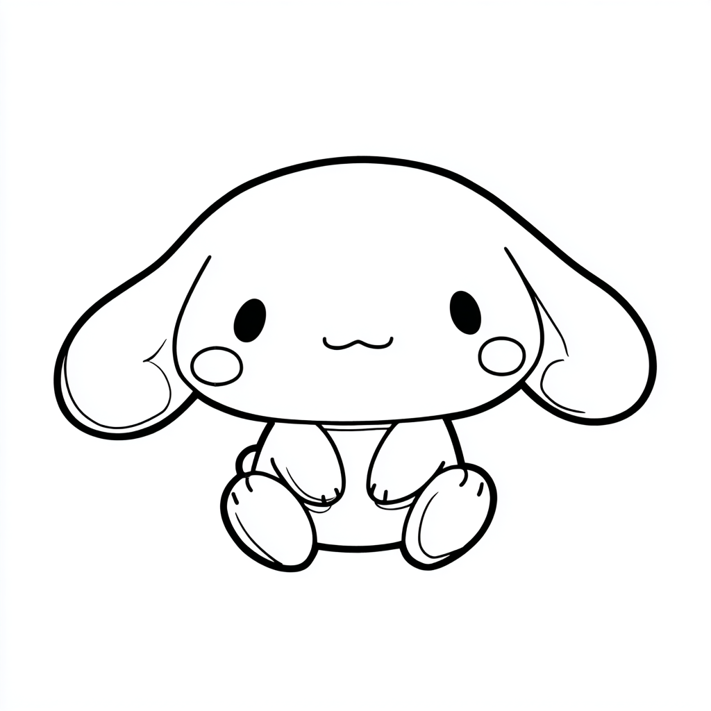 Cinnamoroll coloring page – Kawaii Cinnamoroll Extra Kawaii Pr