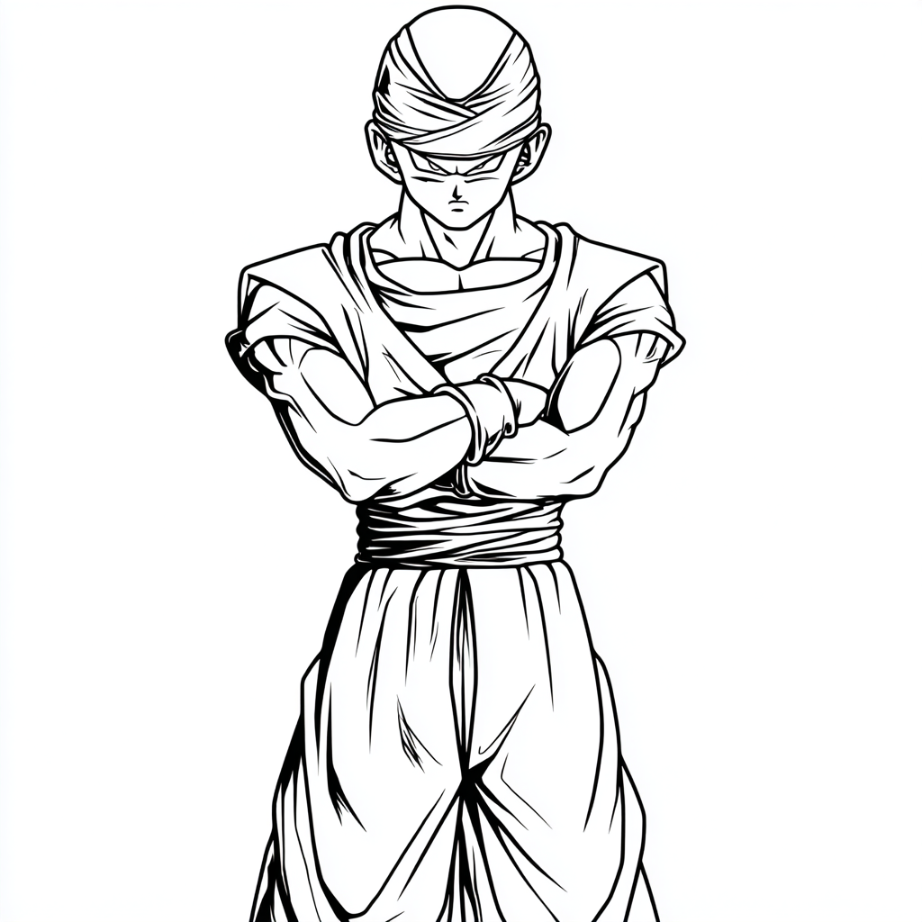 Dragon Ball Z coloring page – --raw --v 7