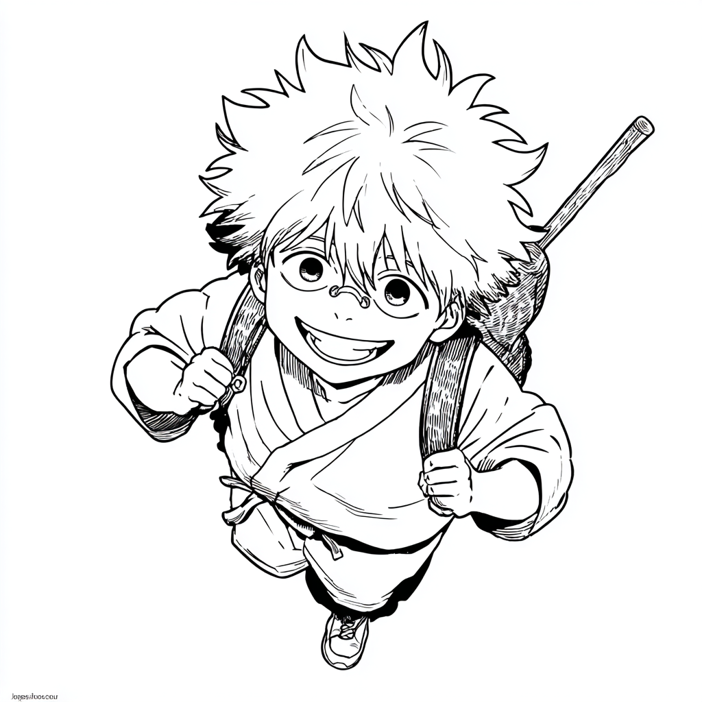 Gojo coloring pages