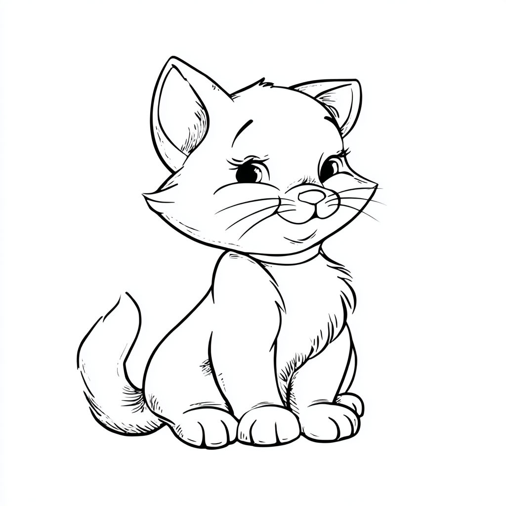 Kitten coloring pages