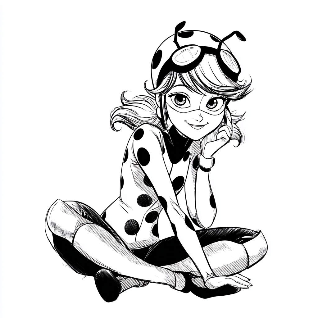 Miraculous Ladybug coloring page – Ladybug Cartoon Coloring Cl