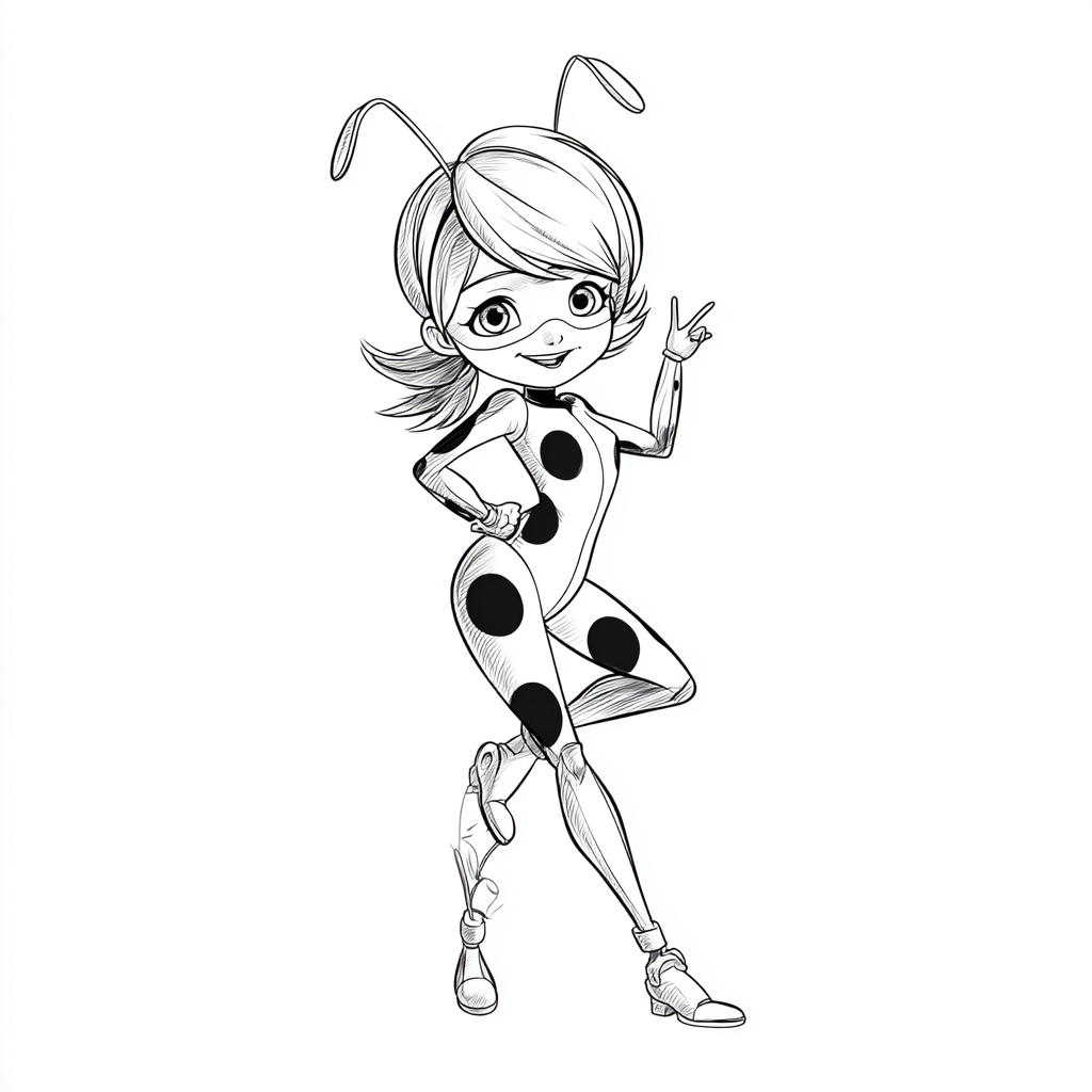 Miraculous Ladybug coloring page – Ladybug Cartoon Coloring Cl