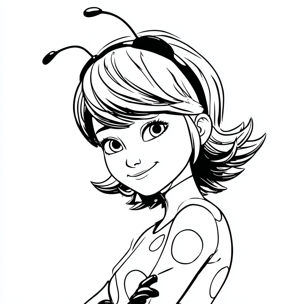 Miraculous Ladybug coloring page to print and color