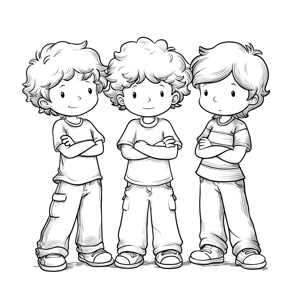 Saja Boys coloring pages